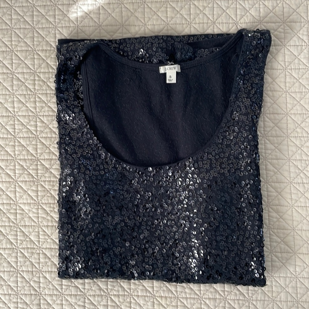 J. Crew Sequin Top - Picture 1 of 5